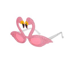 1 st Rosa flamingoglas&ouml;gon - Pigga upp ditt utseende med dessa charmiga