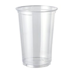 50 st Plastglas 400 ml mjuk plast - Återanvändbara 9,5 cm i diameter
