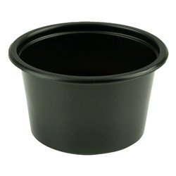 100 st. Portionsskålar - Dressingskålar Svarta 50 ml. Ø65 mm - Återanvändbara