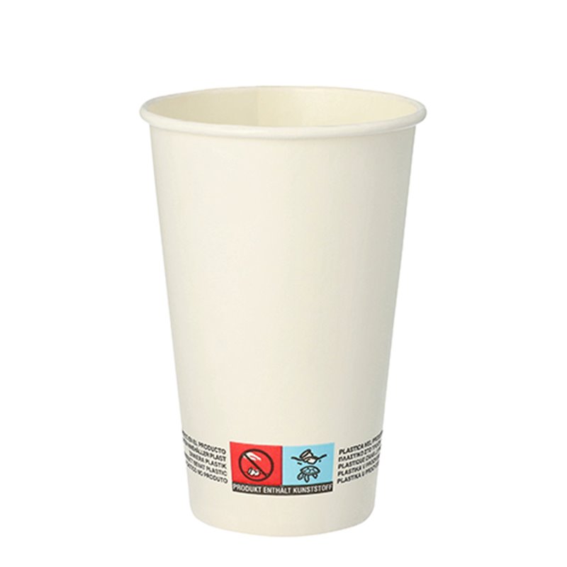 50 st Ekologiska pappersmuggar 300 ml Vit - Biologiskt nedbrytbara 50 st Ekologiska pappersmuggar 300 ml Vit - Biologiskt nedbrytbara