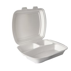 50 st Termobricka 3-fack med gångjärnslock 24x20x7cm - XPS - Vit 50 st Termobricka 3-fack med gångjärnslock 24x20x7cm - XPS - Vit