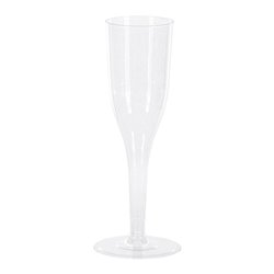 8 st. Återanvändbara champagneglas - stilfulla och perfekta för varje festlig tillställning
