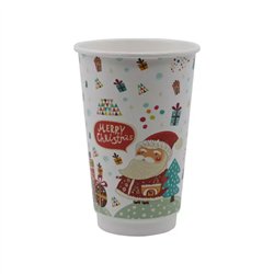 20 st Merry Christmas pappbägare 400ml - Dubbelväggad 20 st Merry Christmas pappbägare 400ml - Dubbelväggad