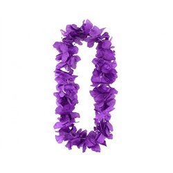 Hawaii Halsband Lila Vit och Grön Blomsterhalsband 45-50 cm Hawaii Halsband Lila Vit och Grön Blomsterhalsband 45-50 cm