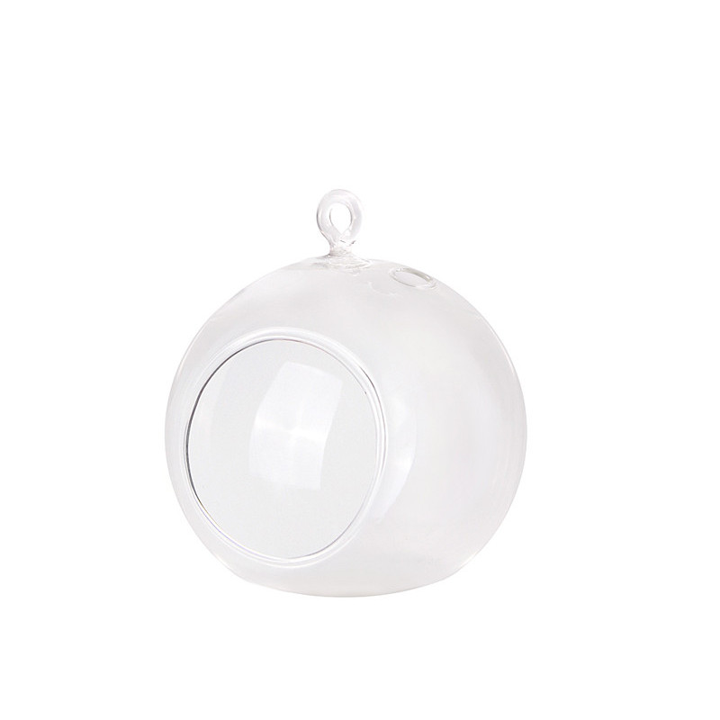 4 st. Glaskulor med ventil transparent 10 cm