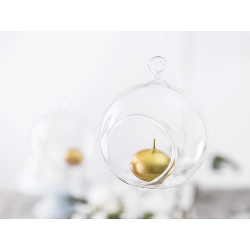 4 st. Glaskulor med ventil transparent 10 cm