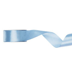 25 meter Satinband, Ljus misty blue, bredd 25 mm, perfekt för kreativa projekt och presentinslagning