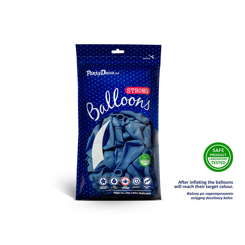 50 st Standard mid blue ballonger - strl 10"