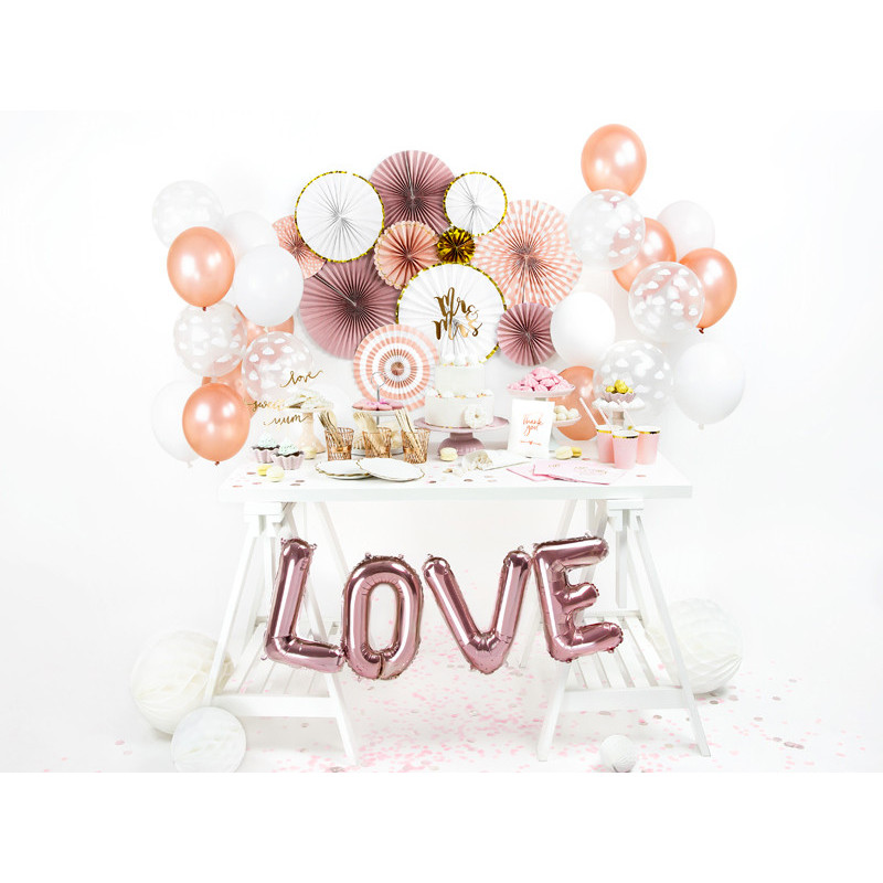 50 st Pärla rosa guld ballonger - storlek 12"