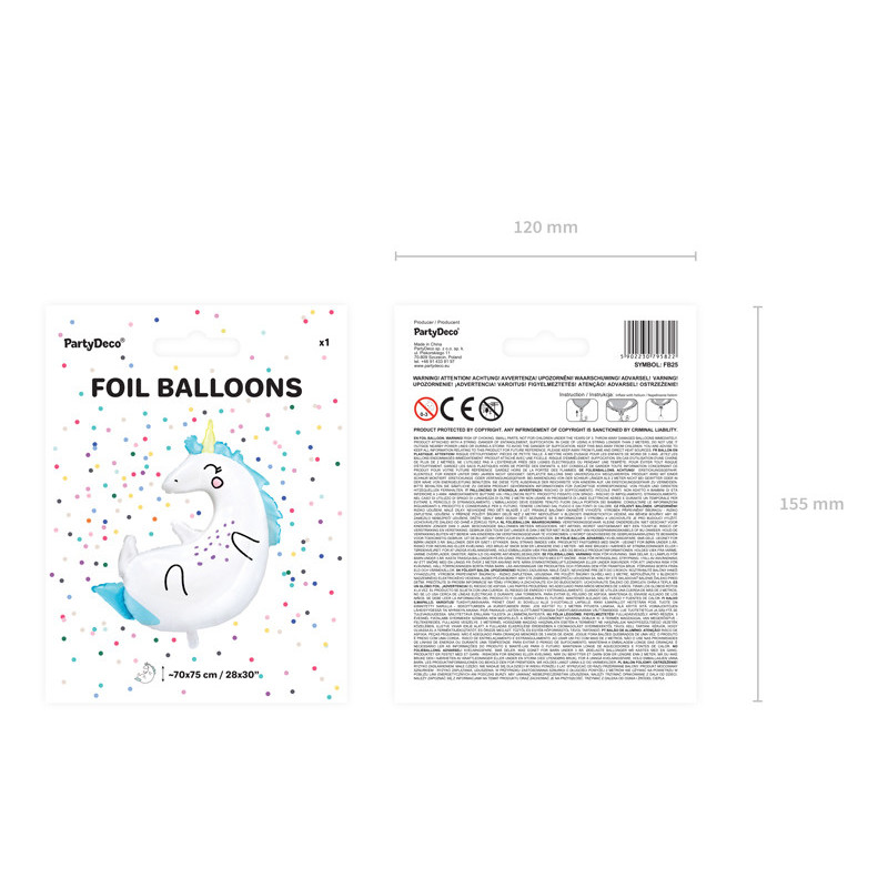 Enhörnings folieballonger - 30"