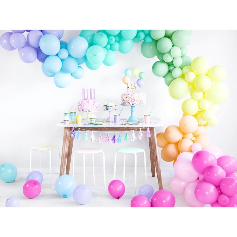 50 st Standard ljus mintgrön ballonger - str 12"