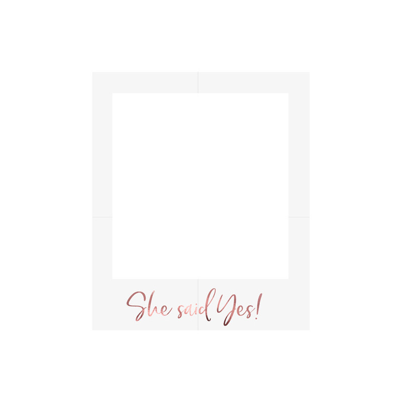 Selfie Fotoram Roséguld "Hon Sade Ja" 50x59,5 cm