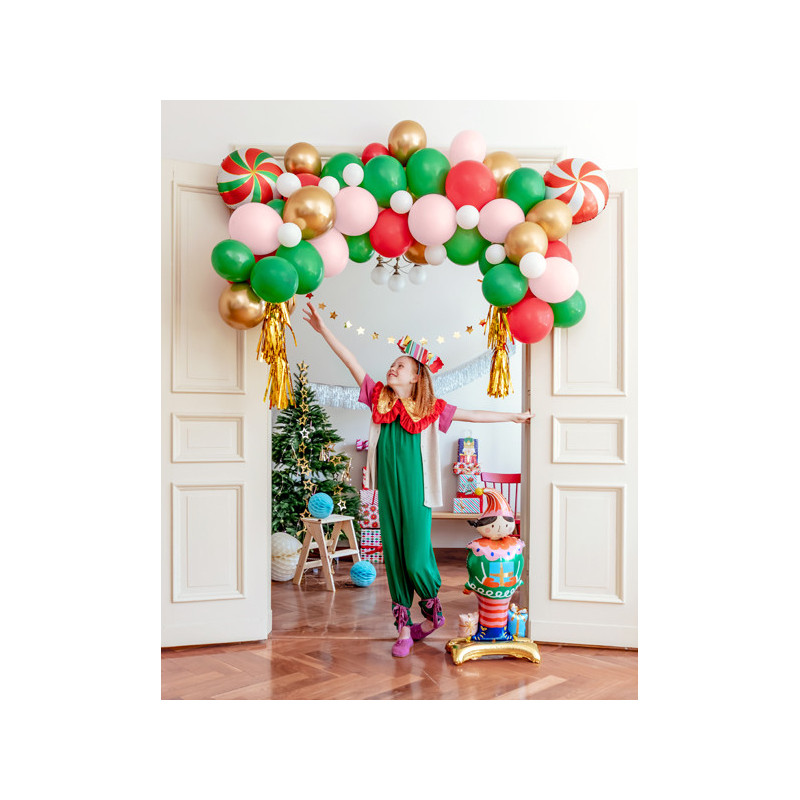 Ballonggirlang Godisfärger 110 ballonger 170x155 cm