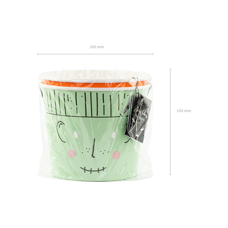 2 st. Halloween godis hinkar i blandade färger, 13,5 cm