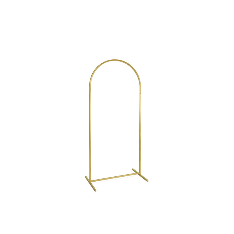 Bågformad Backdrop Guld stål 80x180 cm