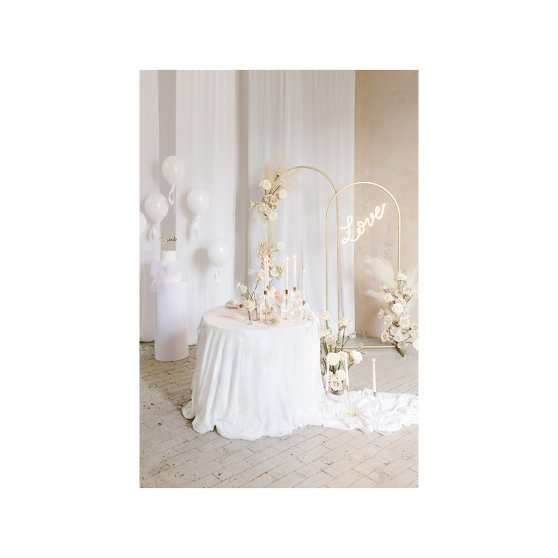 Bågformad Backdrop Guld stål 80x180 cm