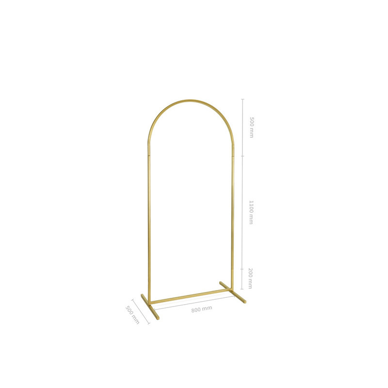 Bågformad Backdrop Guld stål 80x180 cm
