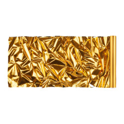 25 meter dekorativ metallisk folie, guld-silver, 50 cm bred