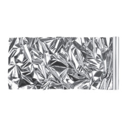 25 meter dekorativ metallisk folie, guld-silver, 50 cm bred