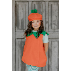 1 st. pumpadräkt för barn, strl. 116-128, inkl. hatt, 100% polyester