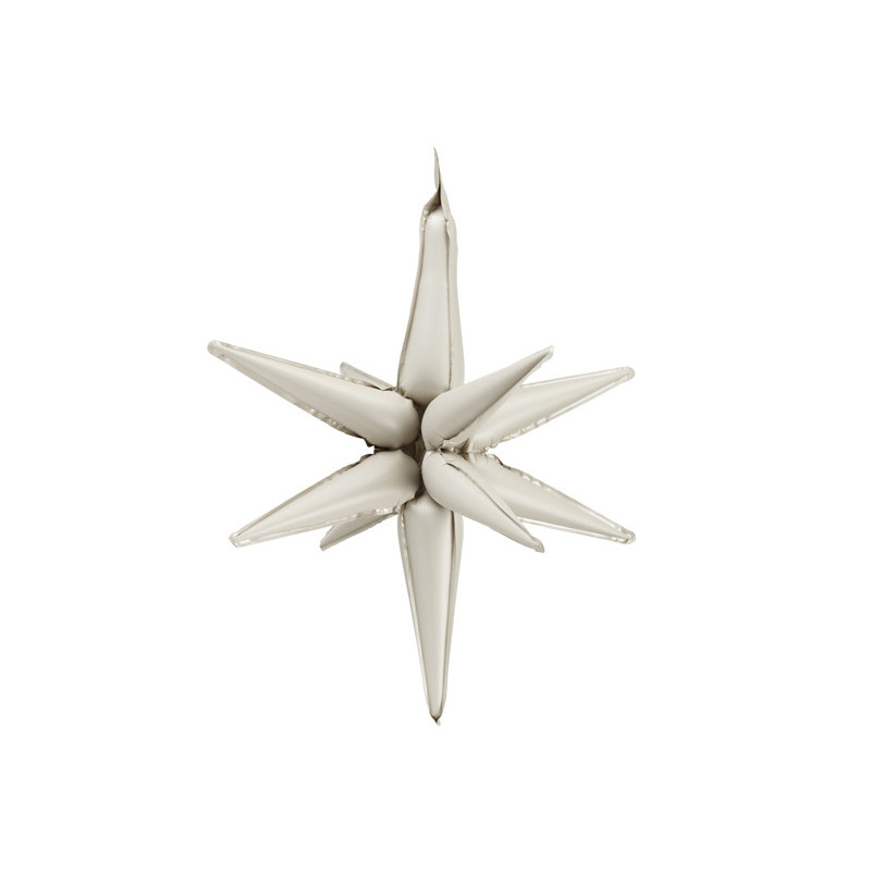 3D foil balloon Star, 105cm, beige