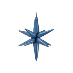 3D foil balloon Star, 105cm, navy blue 3D foil balloon Star, 105cm, navy blue