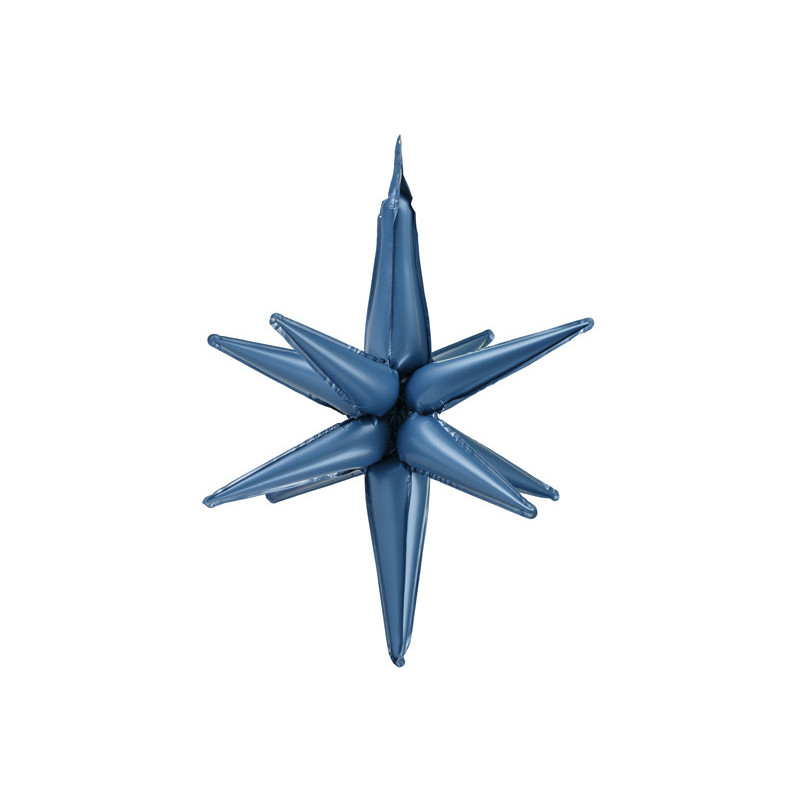3D foil balloon Star, 105cm, navy blue 3D foil balloon Star, 105cm, navy blue