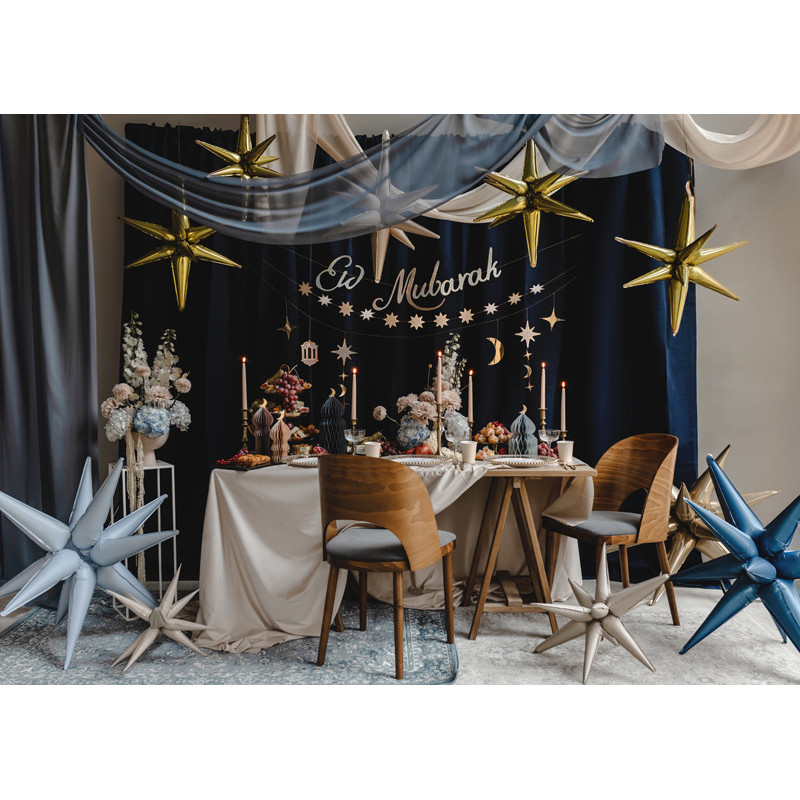 3D foil balloon Star, 105cm, navy blue 3D foil balloon Star, 105cm, navy blue