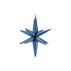 3D foil balloon Star, 70cm, navy blue 3D foil balloon Star, 70cm, navy blue
