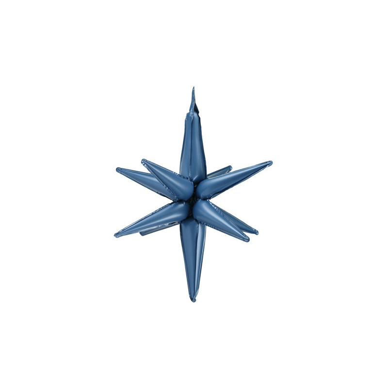 3D foil balloon Star, 50cm, navy blue