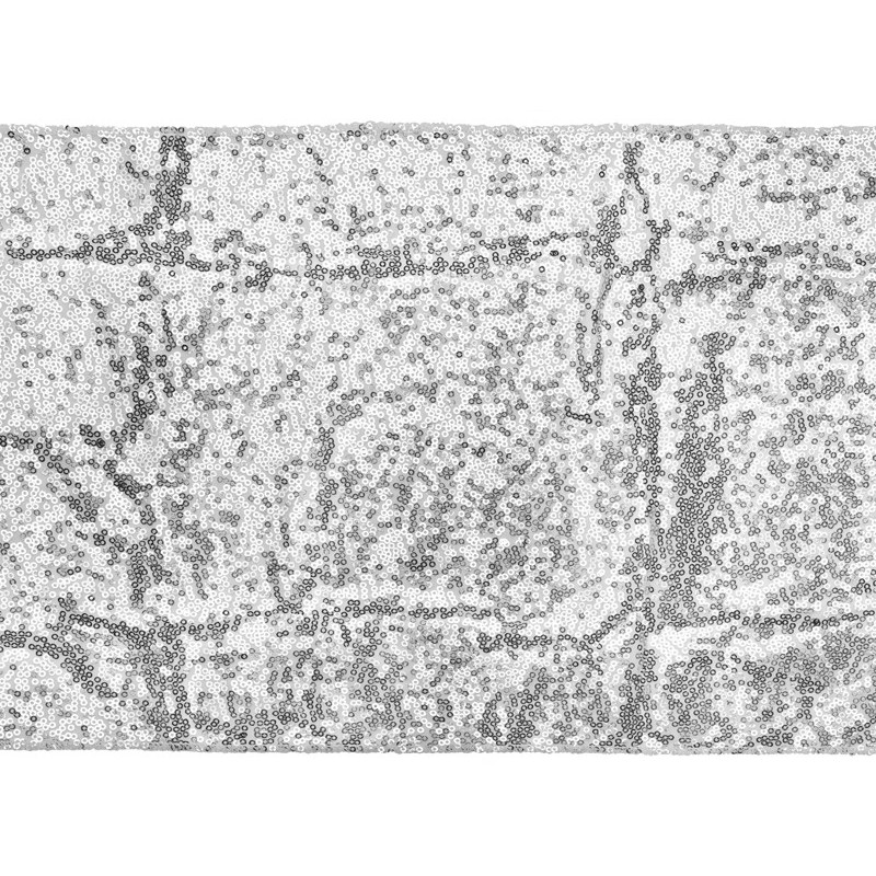 Sequin table runner, silver, 0.3 x 5 m Sequin table runner, silver, 0.3 x 5 m