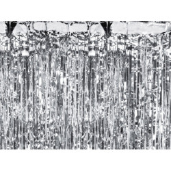 Silver Lametta-gardin 100x200 cm – Exklusiv och hållbar dekoration