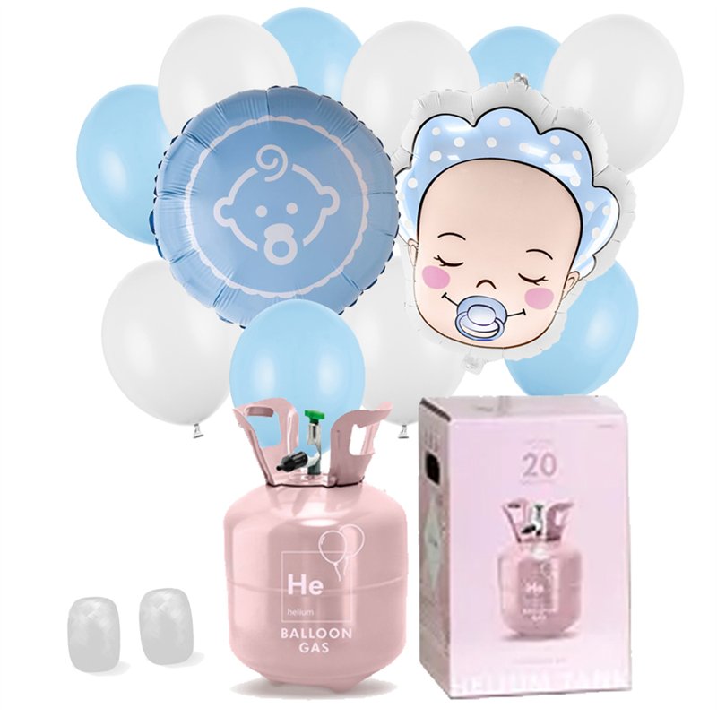 Helium Kit ballongas liten - inkl. 20 ballonger & snöre Helium Kit ballongas liten - inkl. 20 ballonger & snöre