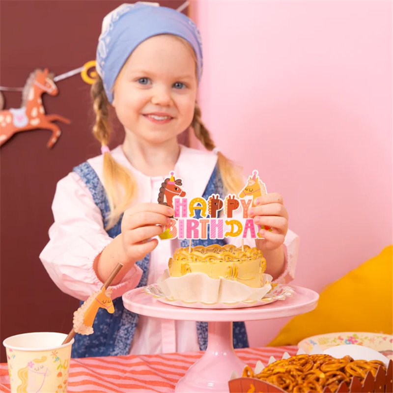 6 st. Cupcake Toppers Hästar – 13 cm, Färgblandning och 3 Designer 6 st. Cupcake Toppers Hästar – 13 cm, Färgblandning och 3 Designer