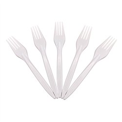 100 st Plastgafflar Transparenta - Återanvändbara 100 st Plastgafflar Transparenta - Återanvändbara
