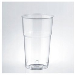 50 st Engångs Kristallplast Glas 300ml med Mätstreck