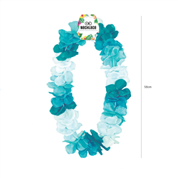 Hawaii Halsband Lila Vit och Grön Blomsterhalsband 45-50 cm Hawaii Halsband Lila Vit och Grön Blomsterhalsband 45-50 cm