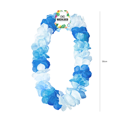 Hawaii Halsband Lila Vit och Grön Blomsterhalsband 45-50 cm Hawaii Halsband Lila Vit och Grön Blomsterhalsband 45-50 cm