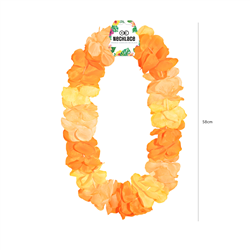 Hawaii Halsband Lila Vit och Grön Blomsterhalsband 45-50 cm Hawaii Halsband Lila Vit och Grön Blomsterhalsband 45-50 cm