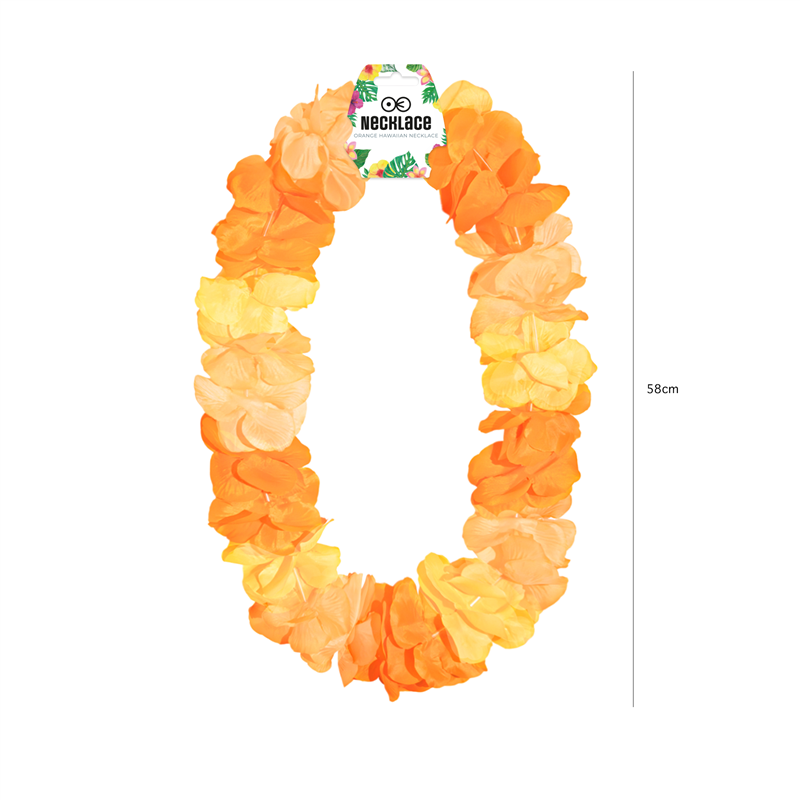 Hawaii Halsband Lila Vit och Grön Blomsterhalsband 45-50 cm Hawaii Halsband Lila Vit och Grön Blomsterhalsband 45-50 cm