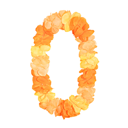 Hawaii Halsband Lila Vit och Grön Blomsterhalsband 45-50 cm Hawaii Halsband Lila Vit och Grön Blomsterhalsband 45-50 cm