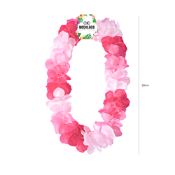 Hawaii Halsband Lila Vit och Grön Blomsterhalsband 45-50 cm Hawaii Halsband Lila Vit och Grön Blomsterhalsband 45-50 cm