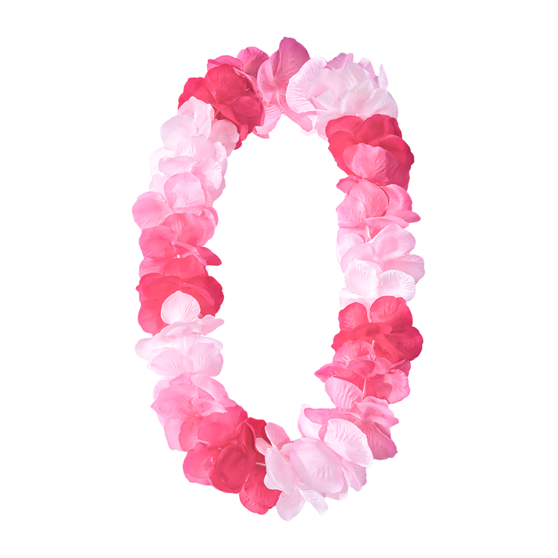 Hawaii Halsband Lila Vit och Grön Blomsterhalsband 45-50 cm Hawaii Halsband Lila Vit och Grön Blomsterhalsband 45-50 cm