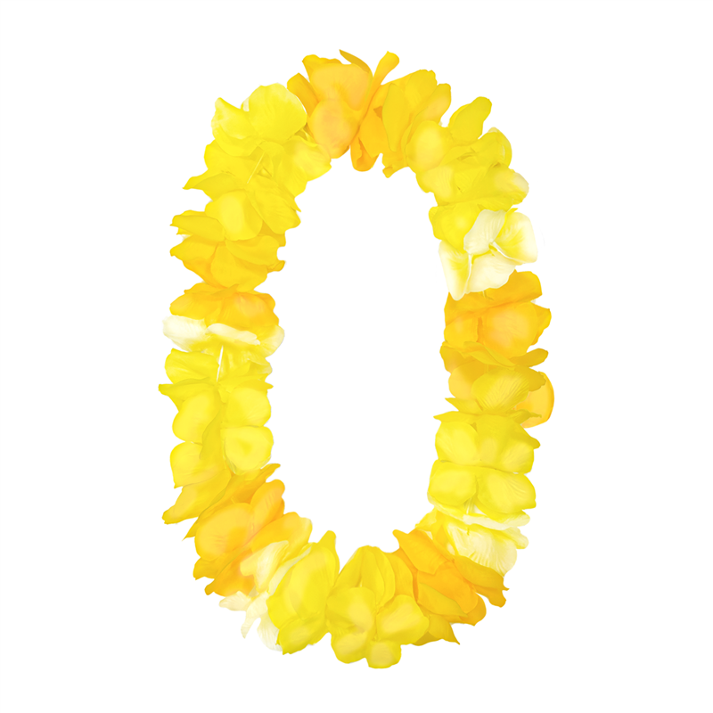 Hawaii Halsband Lila Vit och Grön Blomsterhalsband 45-50 cm Hawaii Halsband Lila Vit och Grön Blomsterhalsband 45-50 cm