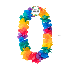 Hawaii Halsband Lila Vit och Grön Blomsterhalsband 45-50 cm Hawaii Halsband Lila Vit och Grön Blomsterhalsband 45-50 cm