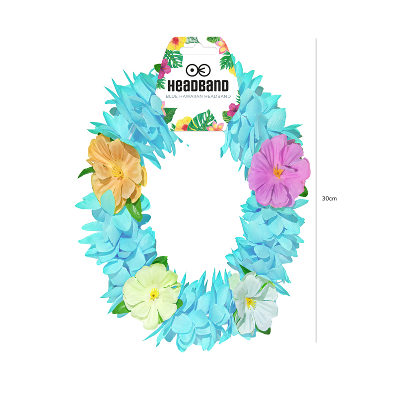 1 st. Hawaii Hårband, orange och rosa, 20 cm, elastisk blomsterkrans för festlig utklädnad och dekoration 1 st. Hawaii Hårband, orange och rosa, 20 cm, elastisk blomsterkrans för festlig utklädnad och dekoration