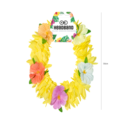 1 st. Hawaii Hårband, orange och rosa, 20 cm, elastisk blomsterkrans för festlig utklädnad och dekoration 1 st. Hawaii Hårband, orange och rosa, 20 cm, elastisk blomsterkrans för festlig utklädnad och dekoration