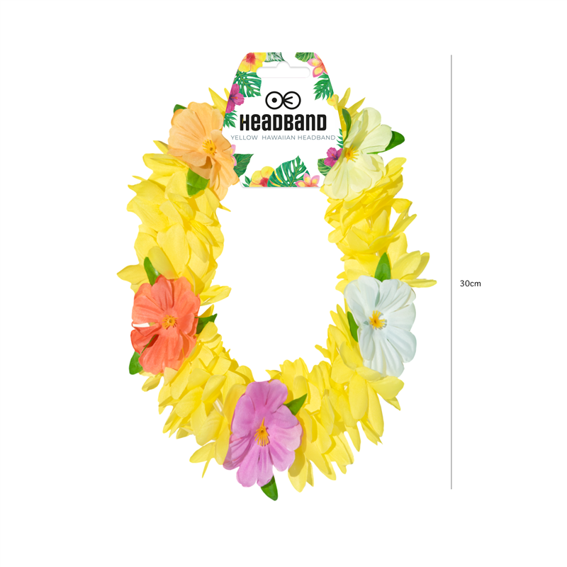 1 st. Hawaii Hårband, orange och rosa, 20 cm, elastisk blomsterkrans för festlig utklädnad och dekoration 1 st. Hawaii Hårband, orange och rosa, 20 cm, elastisk blomsterkrans för festlig utklädnad och dekoration