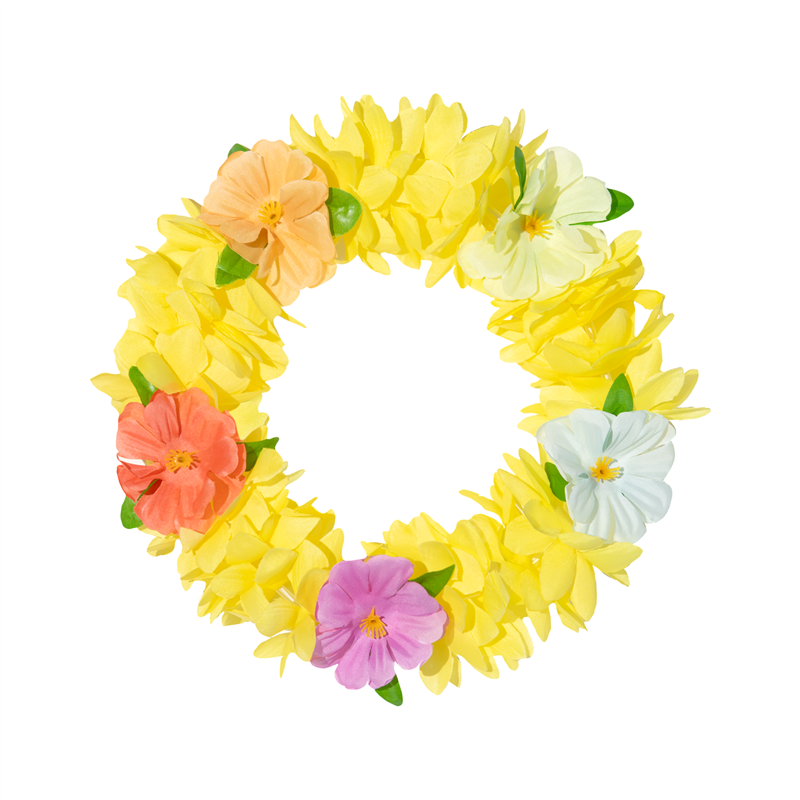 1 st. Hawaii Hårband, orange och rosa, 20 cm, elastisk blomsterkrans för festlig utklädnad och dekoration 1 st. Hawaii Hårband, orange och rosa, 20 cm, elastisk blomsterkrans för festlig utklädnad och dekoration
