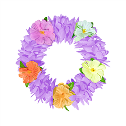 1 st. Hawaii Hårband, orange och rosa, 20 cm, elastisk blomsterkrans för festlig utklädnad och dekoration 1 st. Hawaii Hårband, orange och rosa, 20 cm, elastisk blomsterkrans för festlig utklädnad och dekoration